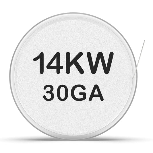 14K White
