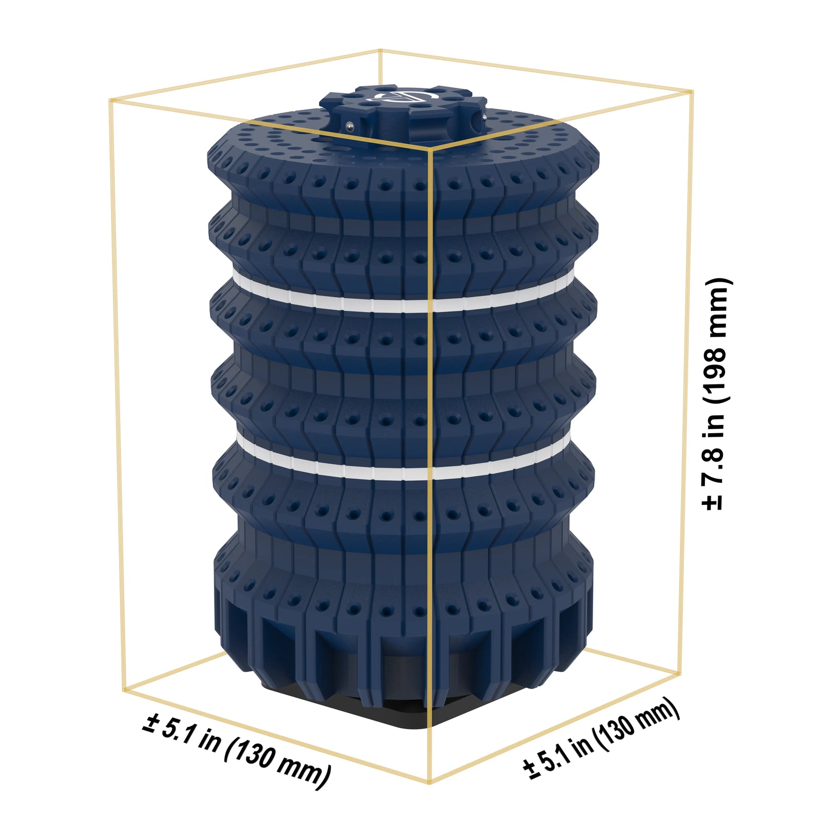 FAB-Tower 6-Tier 3/32" dimensions